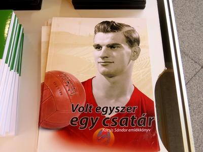 Memorial book on a legendary hungarian Footballer - Kocsis Sándor-stock-photo