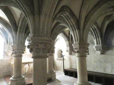 Pannonhalma - Hungary - Basilica - Sub-church - 13th Century-stock-foto