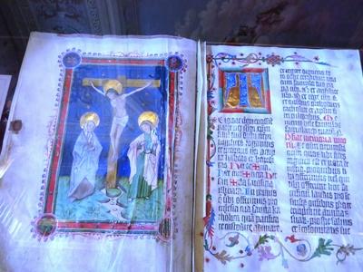 Missal Book - Library of Pannonhalma Archabbey - Hungary-stock-photo
