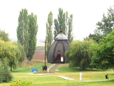 Yurt reminisdcent of the Conquest of Hungary in 896-stock-photo