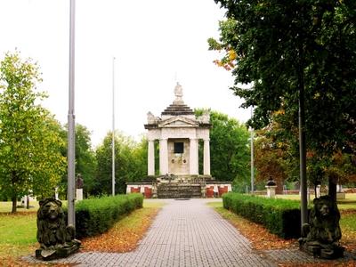 Árpád Memorial - Ópusztaszer - Conquest of Hungary-stock-foto