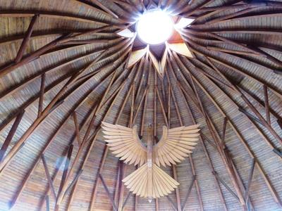 Dome interior - Makó thermal and spa - Organic architecture - Hungary-stock-photo