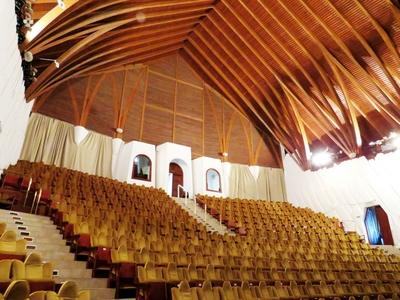 Theater hall - Makó Cultural Center - Organic architecture-stock-photo