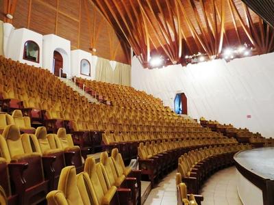 Theater Hall - Cultural Center - Makó - Organic architecture-stock-photo