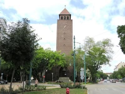 Reformed Church of Szeged - Neo-gothic - HUngary--stock-foto