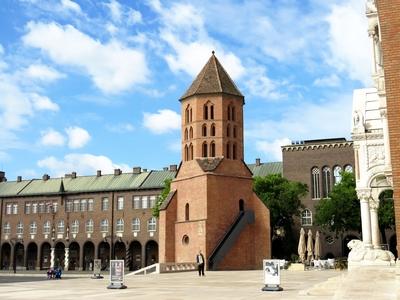 St. Demetrius Tower - 13th C. - Szeged - Cathedral-stock-photo