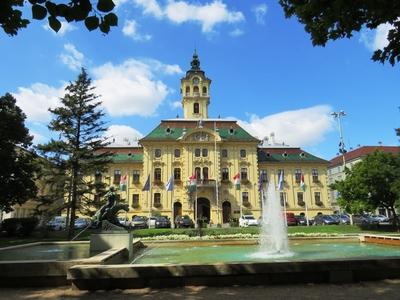 Szeged City Hall - Hungary-stock-foto