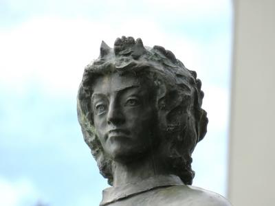 Young Mathias King of Hungary - Statue - Szeged-stock-foto