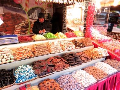 Sweets at the stand of the Budapest Winter Fair-stock-foto
