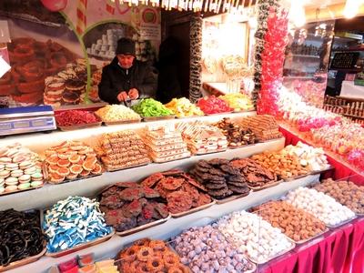 Sweets at the stand of the Budapest Winter Fair-stock-photo