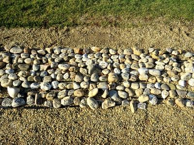 COVID memorial pebbles - Budapest - Coronavirus Epidemics-stock-photo