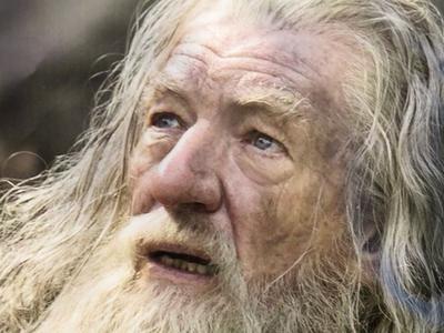 Harry Potter movie - Dumledore - Richard Harris-stock-foto