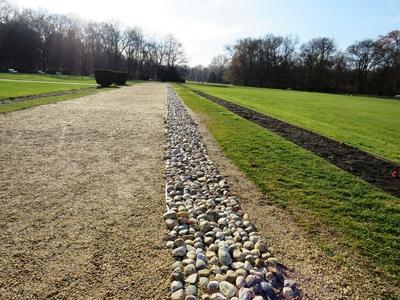 COVID Memorial pebbles - Budapest - Margaret Island-stock-photo