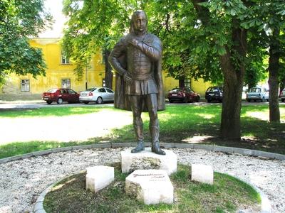 Statue of Antal Grassalkovich - Hatvan - Hungary-stock-foto