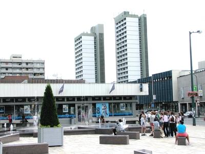 Salgótarján - City Center - Hungary-stock-foto