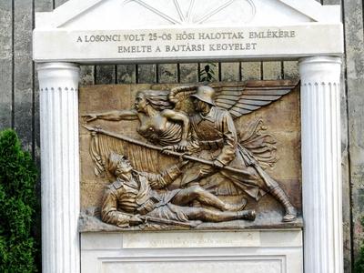 World War I monument in Salgótarján - Hungary-stock-foto