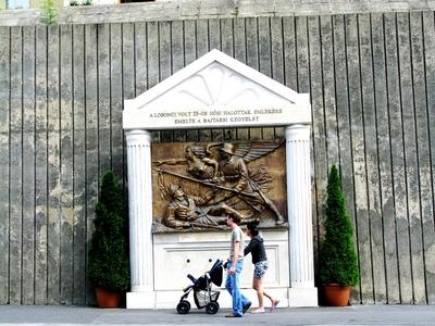 World War I monument in Salgótarján - Hungary-stock-foto