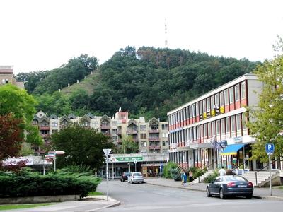 Salgótarján - Calvary Hill - Hungary-stock-foto