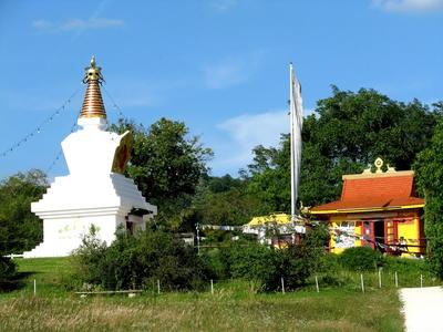 Buddhist shrine - Mátraverebély - Hungary-stock-foto