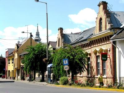 Cityscape of Pásztó - Hungary-stock-foto