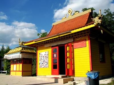 Buddhist shrine - Mátraverebély - Hungary-stock-foto