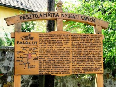Information board about Palóc út - Pásztó - Hungary-stock-foto