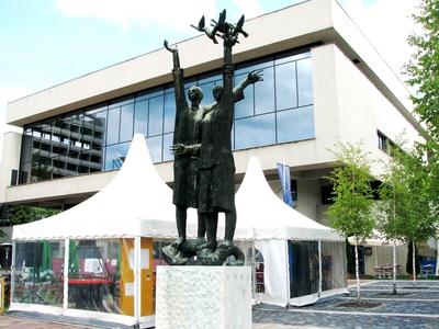 Monument of Liberation - Hungary - Salgótarján-stock-foto