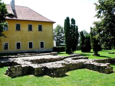 Pásztó - Ruins of a medieval Cistercian monastery - Hungary-stock-photo