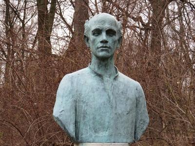 Derkovits Gyula bust - Budapest - Hungarian painter-stock-foto