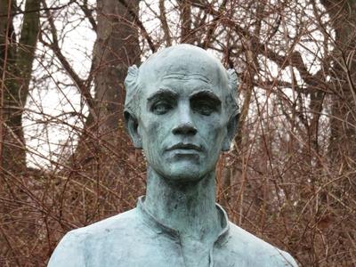 Derkovits Gyula - Hungarian peinter and graphic - Bust-stock-foto