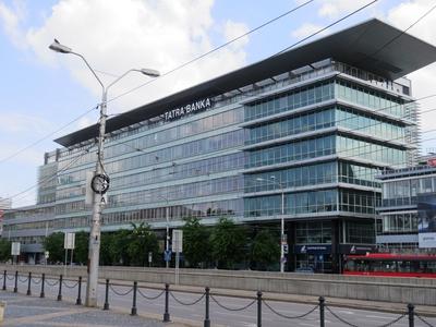 Bratislava (Pozsony), 19 May 2018The Tatra Bank building.A Tátra Bank épülete.-stock-foto