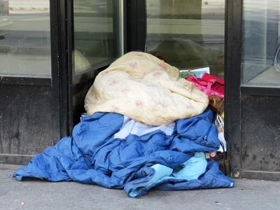 Homeless people - Budapest - Social emargination-stock-photo