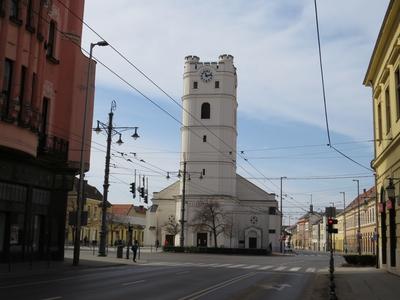 Debrecen - Small Reformed Church - Romatic style-stock-foto
