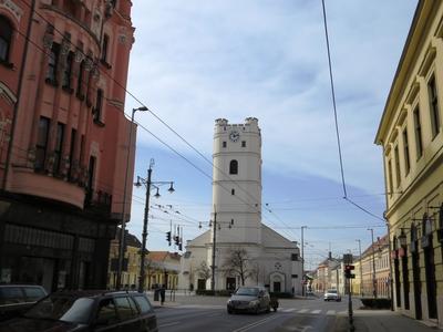 Small Reformed Church - Romantic style - Debrecen - Hungary-stock-photo