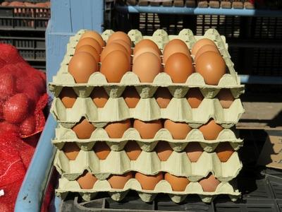 Eggs - Market - Hungary-stock-photo
