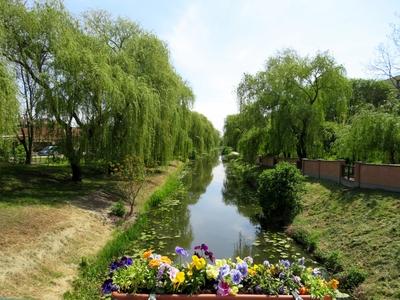 The river Zagyva at Jászberény - Hungaty-stock-foto