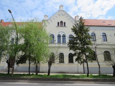 Assumption Catholic Kindergarten and School - Jászberény - Hungary-stock-photo