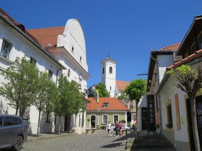 Szentendre town hall - Hungaryí - City view-stock-foto