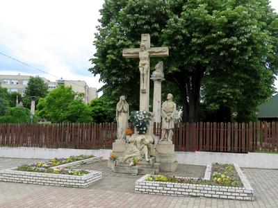 Crucifix - Nagykáta - Hungary-stock-foto