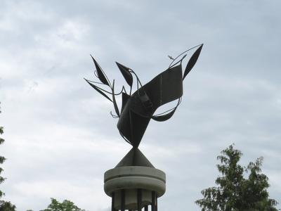 WWII monumwent - NMagykáta - Hungary-stock-foto