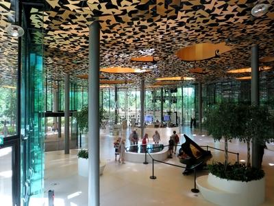 House of Music - Inner Hall - Budapest -  Architecture-stock-foto