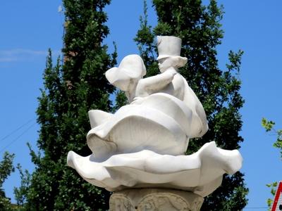 János vitéz decorative fountain - Ráckeve - Hungary-stock-foto