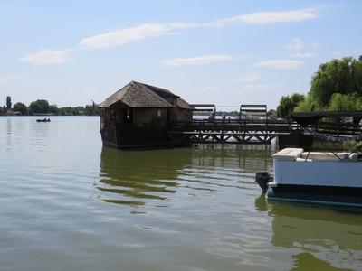 Ship mill on the Danube river - Ráckeve - Hungary-stock-foto