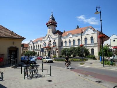 Ráckeve - City Center - Citíy Hall - Hungary-stock-foto