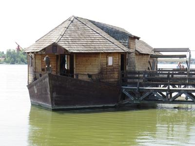 Ráckeve - Ship mill - Hungary - Danube river-stock-foto