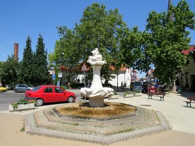 Decorativ Fountain - János vitéz - Ráckeve - Hungary-stock-foto