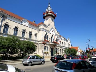 Ráckeve - C enter - City Hall-stock-foto