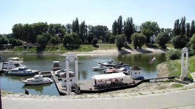 Baja - Harbor - Sugovica - Danube river - Hungary-stock-foto