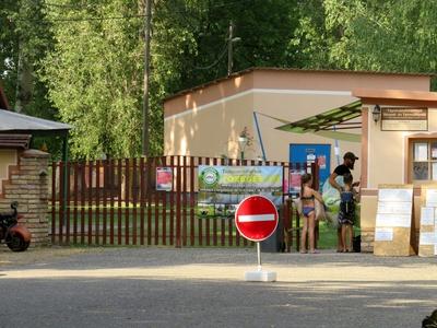 Beach and thermal bath - Tápiószentmárton - Hungary-stock-photo