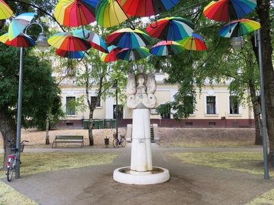 Abony - Drinking fountain - Hungary-stock-foto